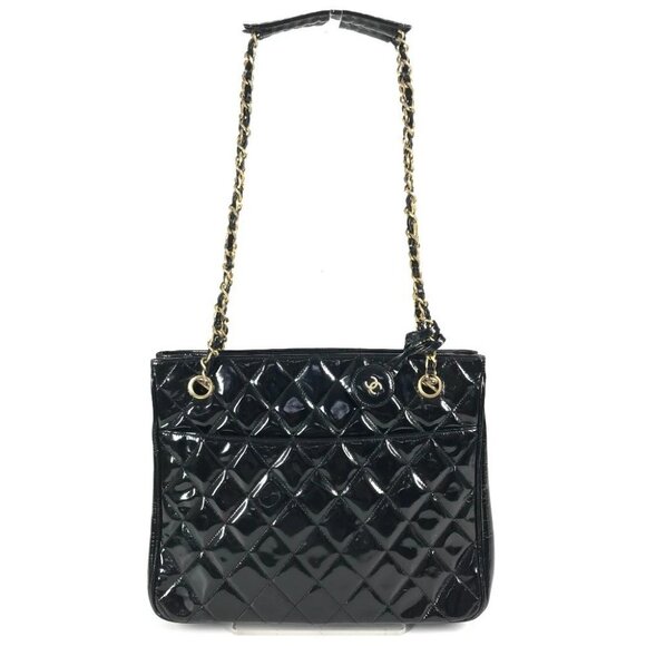 CHANEL vintage Quilted Matelasse Double Chain Bag Tote Bag Shoulder Bag - Picture 1 of 14